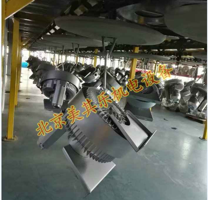 高壓漩渦氣泵噴漆烘干區(qū)